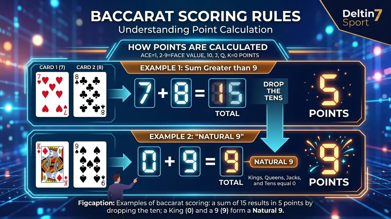 baccarat card values and point calculation example