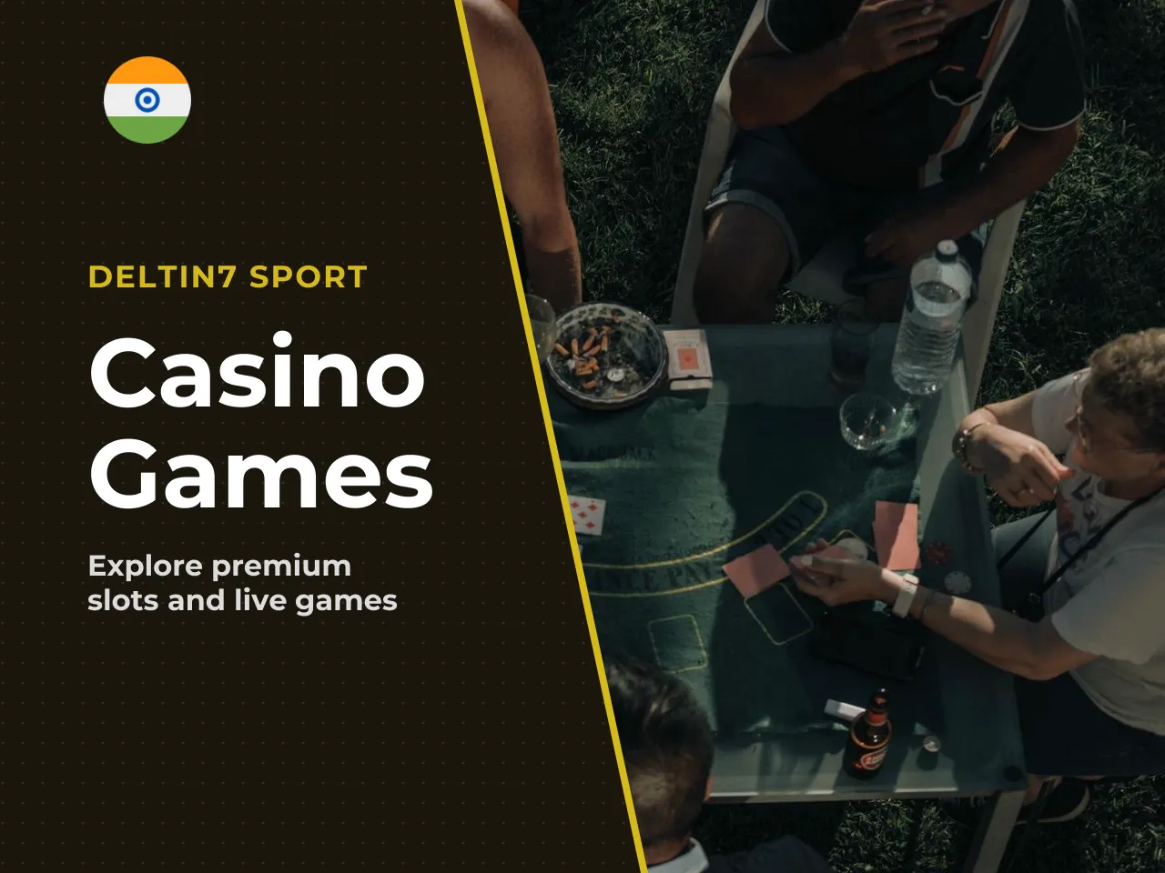 Live casino, slots and card games