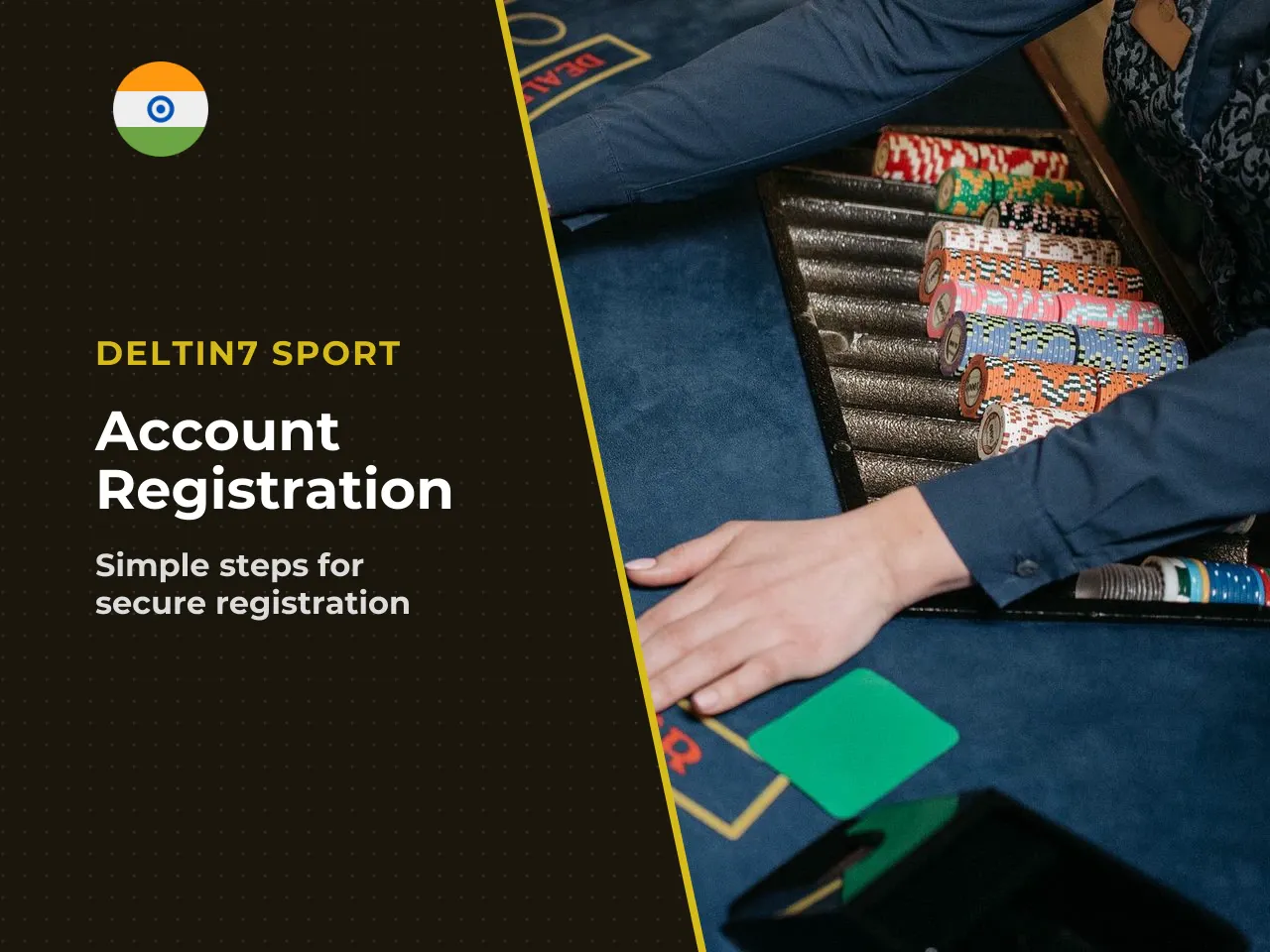 Deltin Register Step-by-Step Account Setup. 1