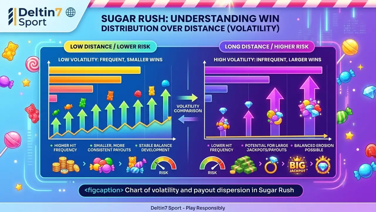 Chart of volatility and payout dispersion in Sugar Rush