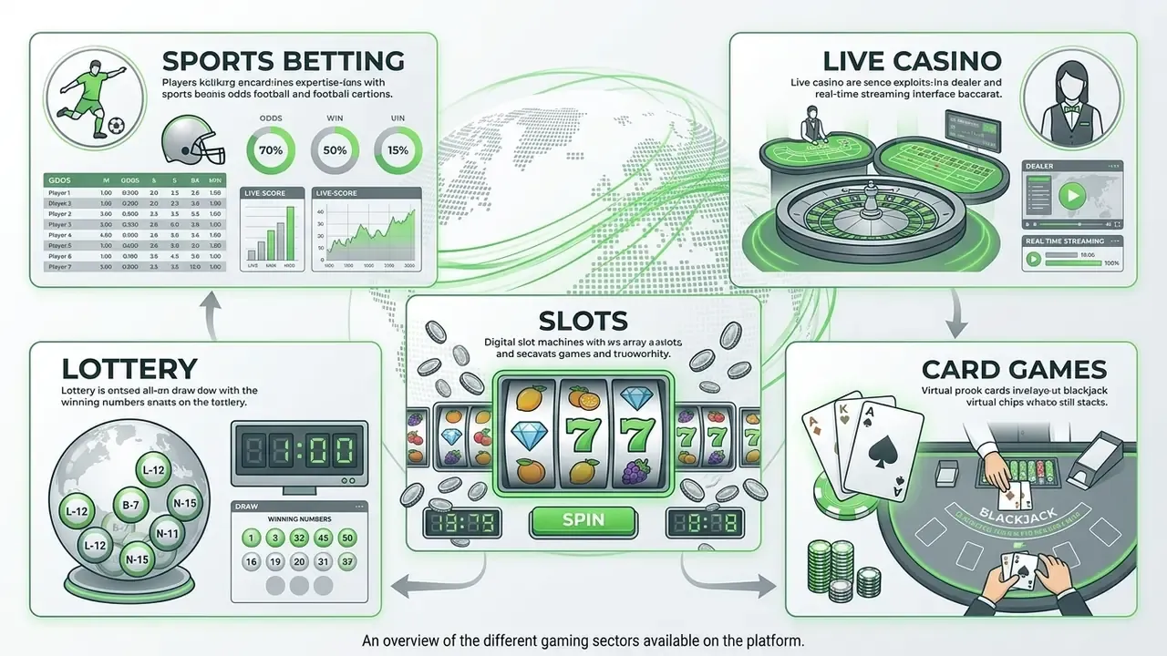 Deltin7 gaming platform ecosystem layout