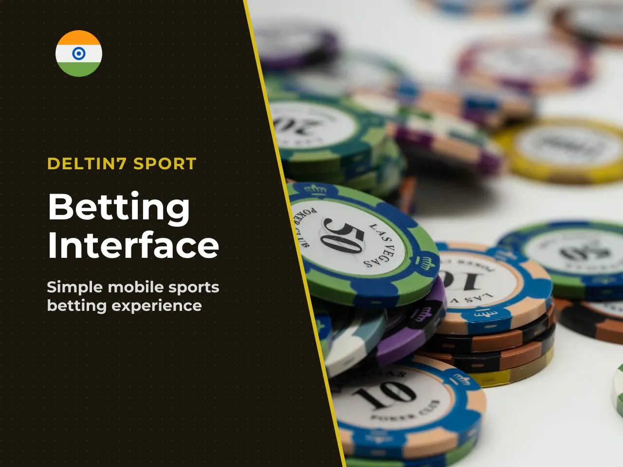 Selecting an event opens match markets