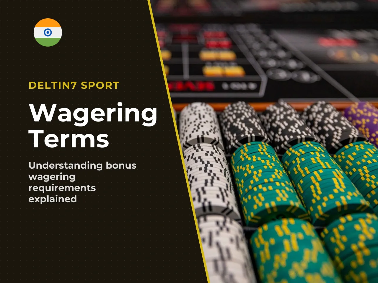 Worked wagering example in INR. Say