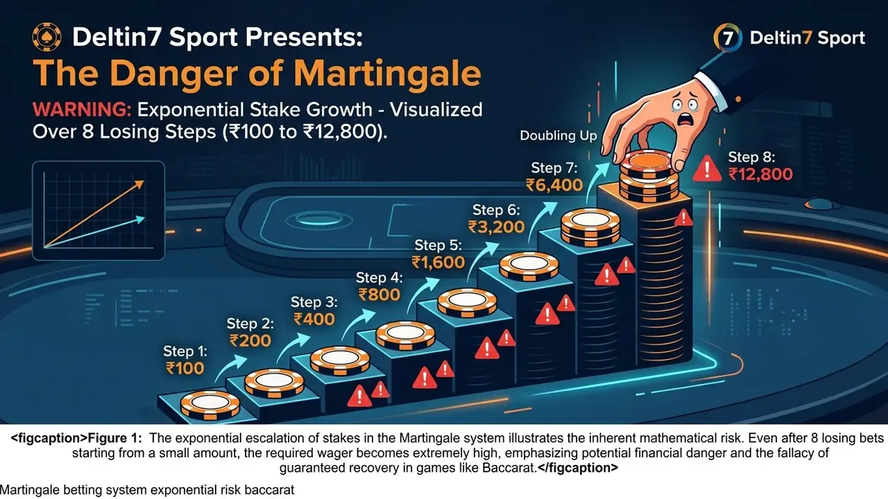 martingale betting system exponential risk baccarat